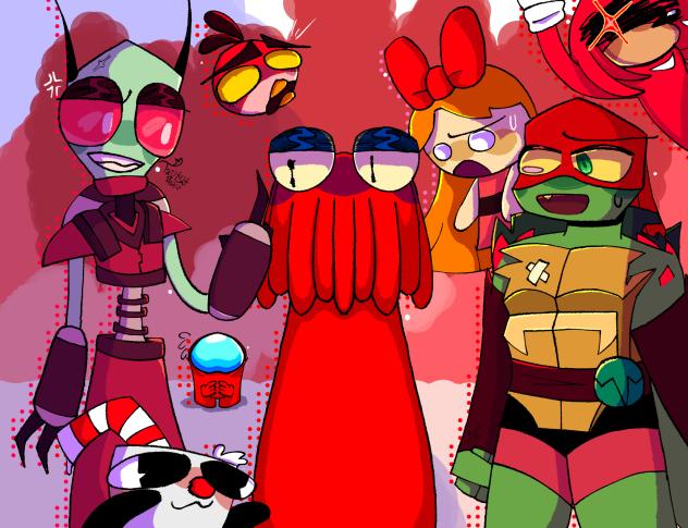 Color characters Red