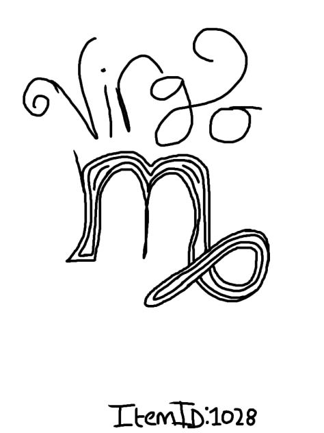 Virgo tattoo design