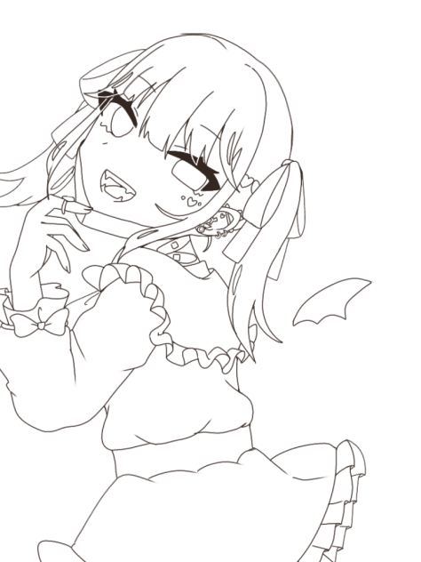 ヴァンパイア  線画