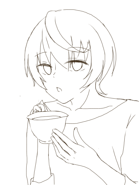 朔間 凛月 線画