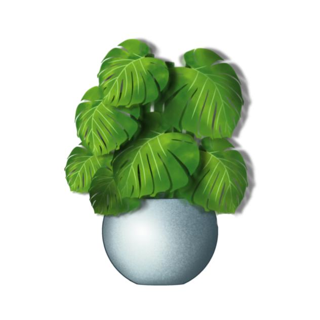 Plant Indoor Material Sticker