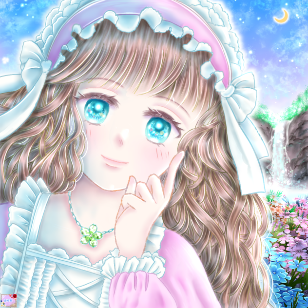モーニングムーンの空の下で▪Under the morning moon sky