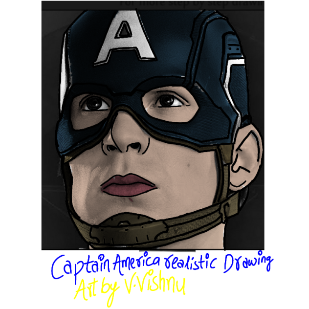 Captain America realistic Drawing 🥳🥳