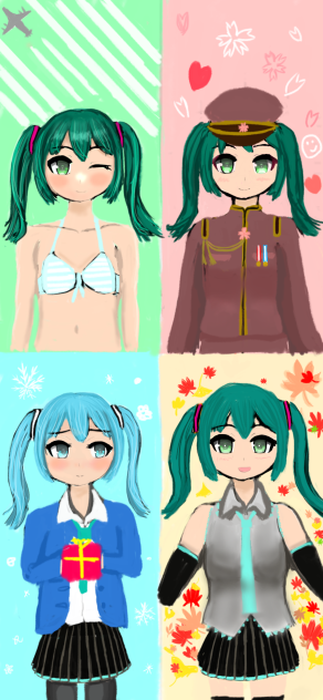 初音ミク／ﾟ(๑°口°๑)ﾟ＼Y