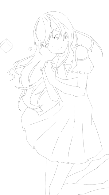 心臓を投げたのだ線画