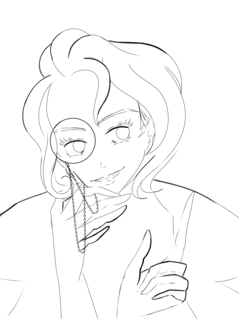 Detective guy lineart