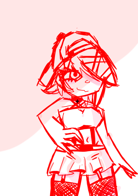my oc in a idk outfit
