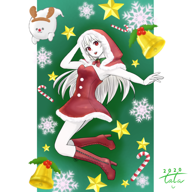 霊鐘くろねサンタコス