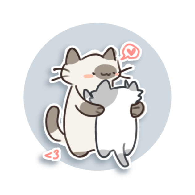 Cat hug ^^.2022.03.13-21.58