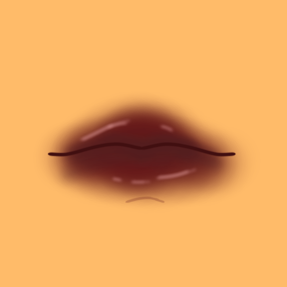 easy lip drawing 2