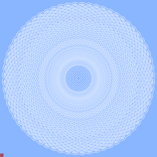 青海波 空に雲 200517 ibisPaint