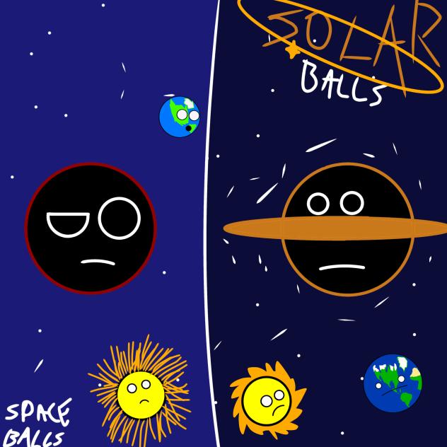 agujeros negros en space balls y solar b