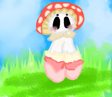 Common mushroom dwarf