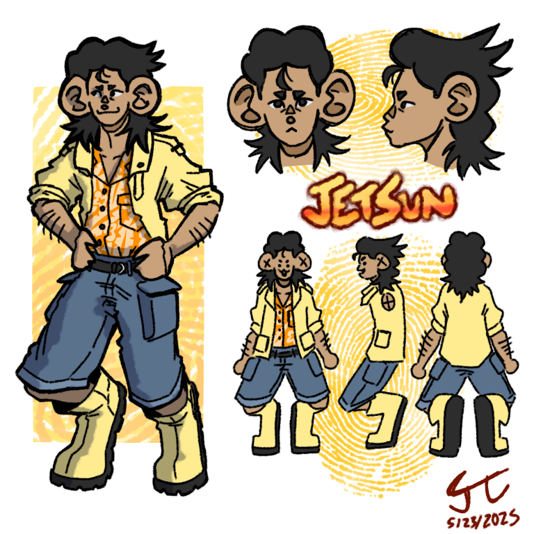 Jetsun Character Ref - ibisPaint