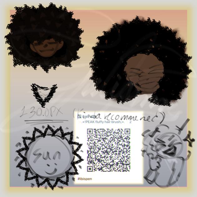 Afro Deluxe 2 (FLUFF HAIR BRUSH QR CODE)