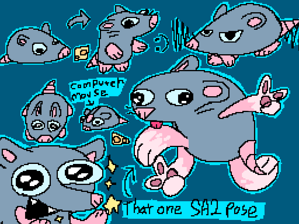 stupid pizza rat ibisPaint