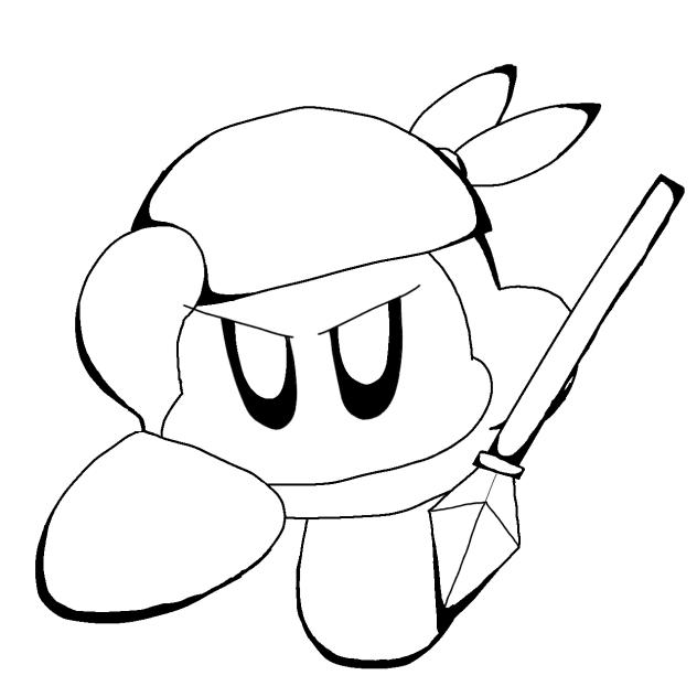 塗り絵!!　バンダナワドルディ
