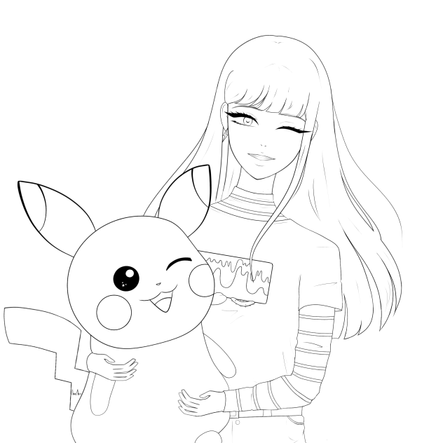 drawing for a friend lineart