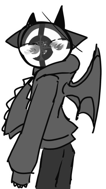 落書きを白黒にしてみた