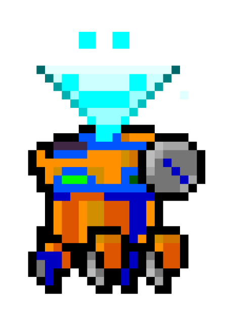 XD robot from soul knight