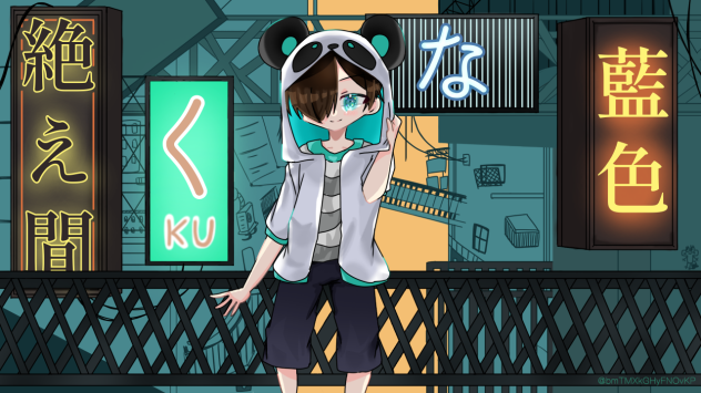 絶え間なく藍色