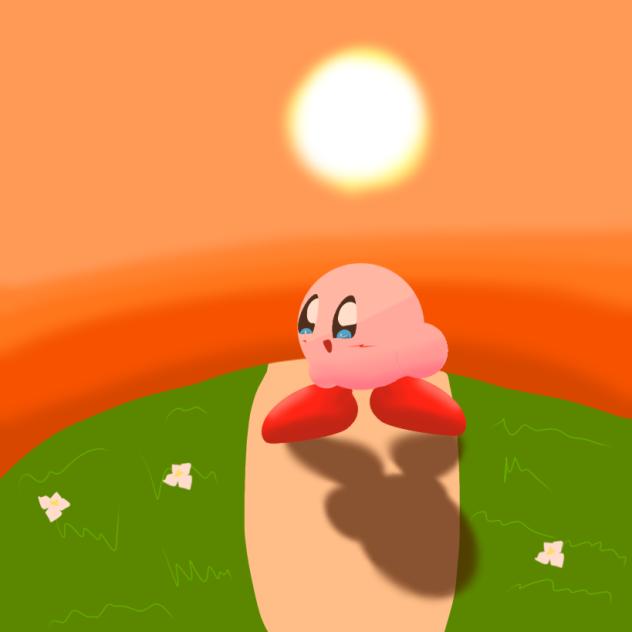 夕日？