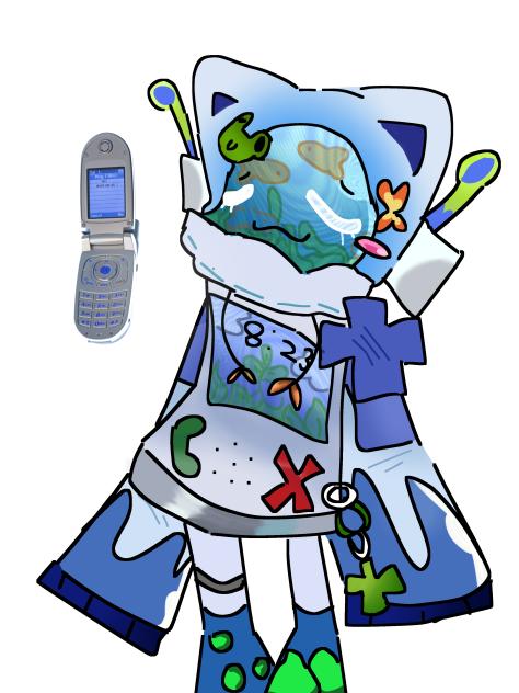 blue phone