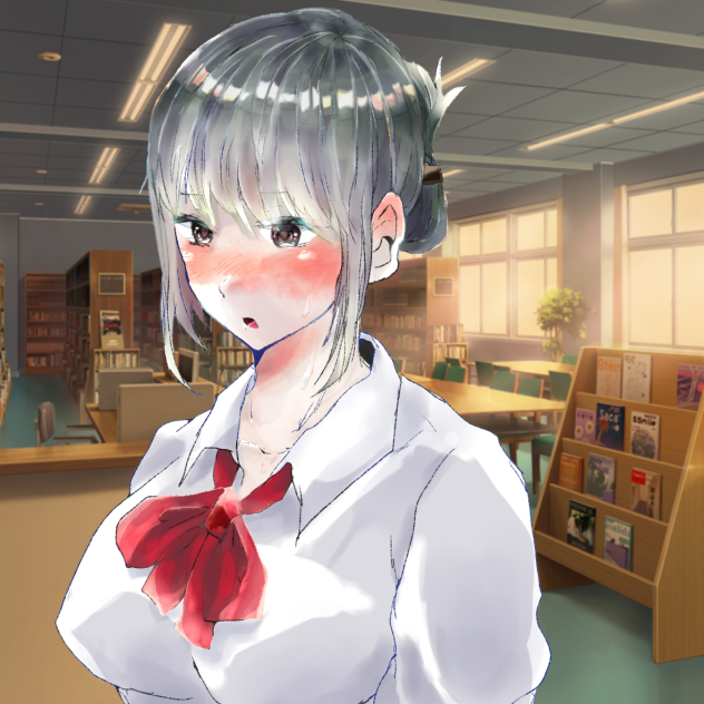 夏の図書室