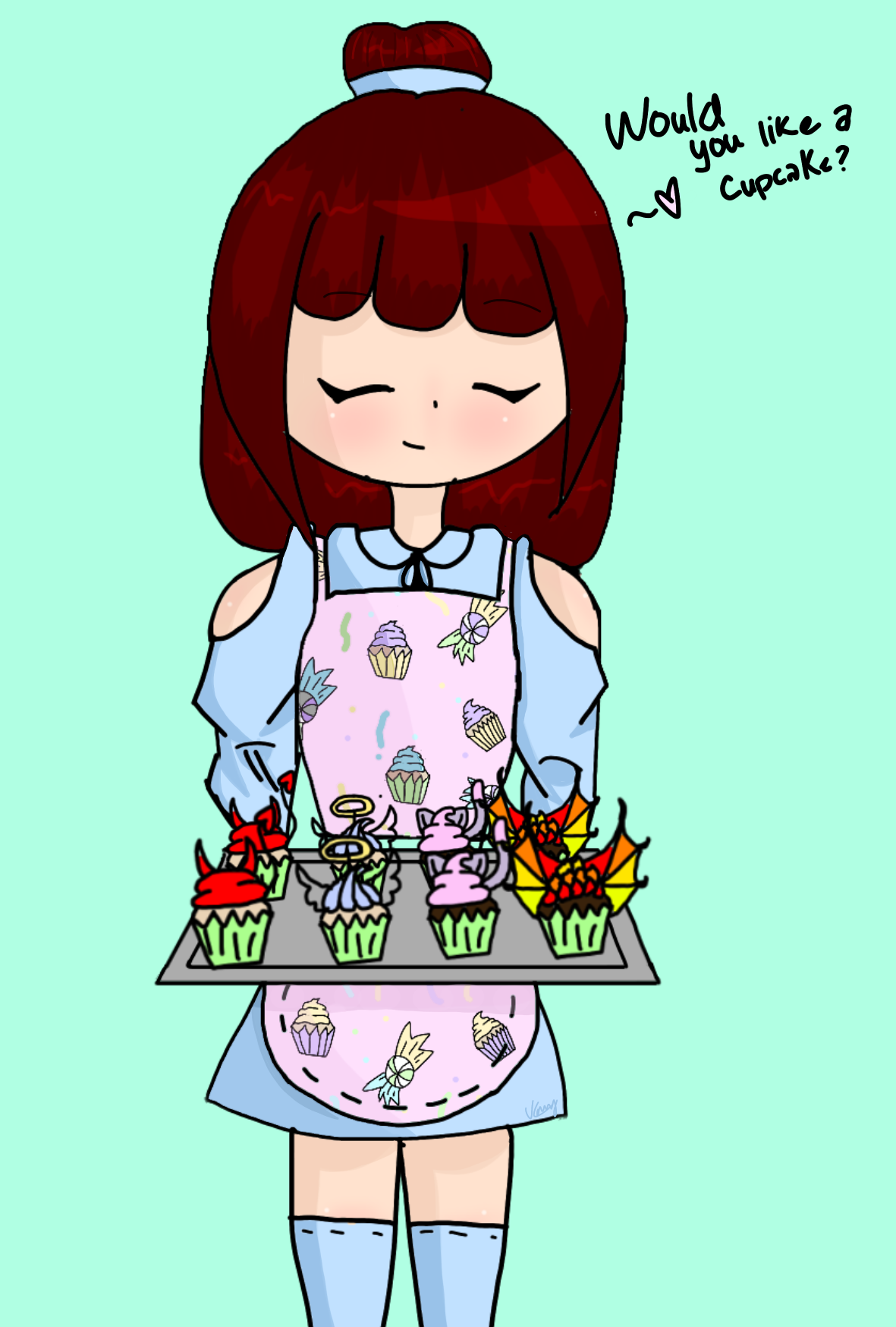 Would you like a cupcake - ibisPaint