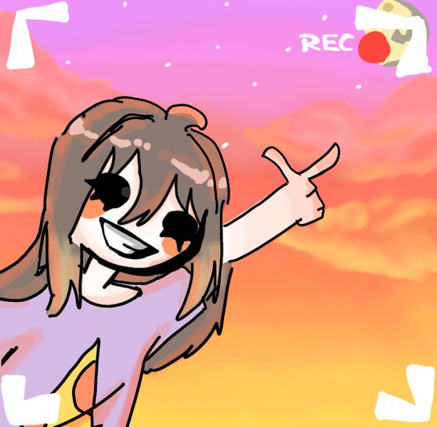 my oc is in a sunset