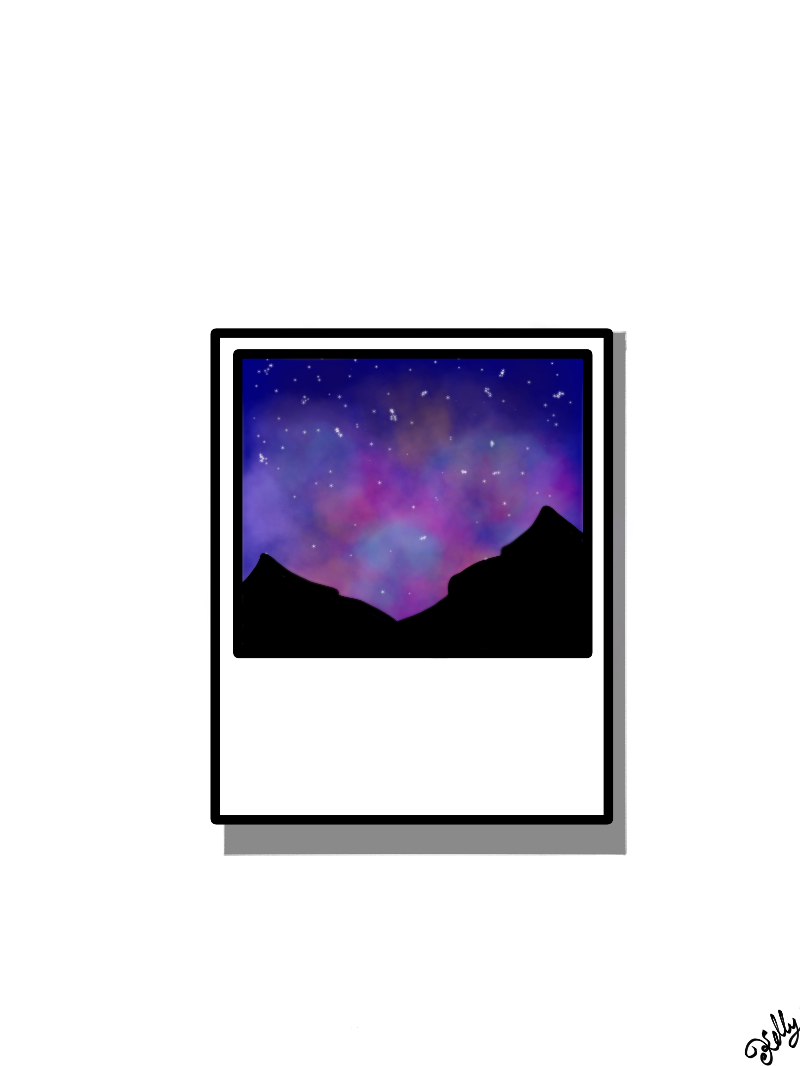 Polaroid photo - ibisPaint
