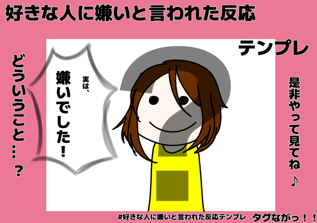 好きな人に嫌いと言われちまったよ！！！！（？？）