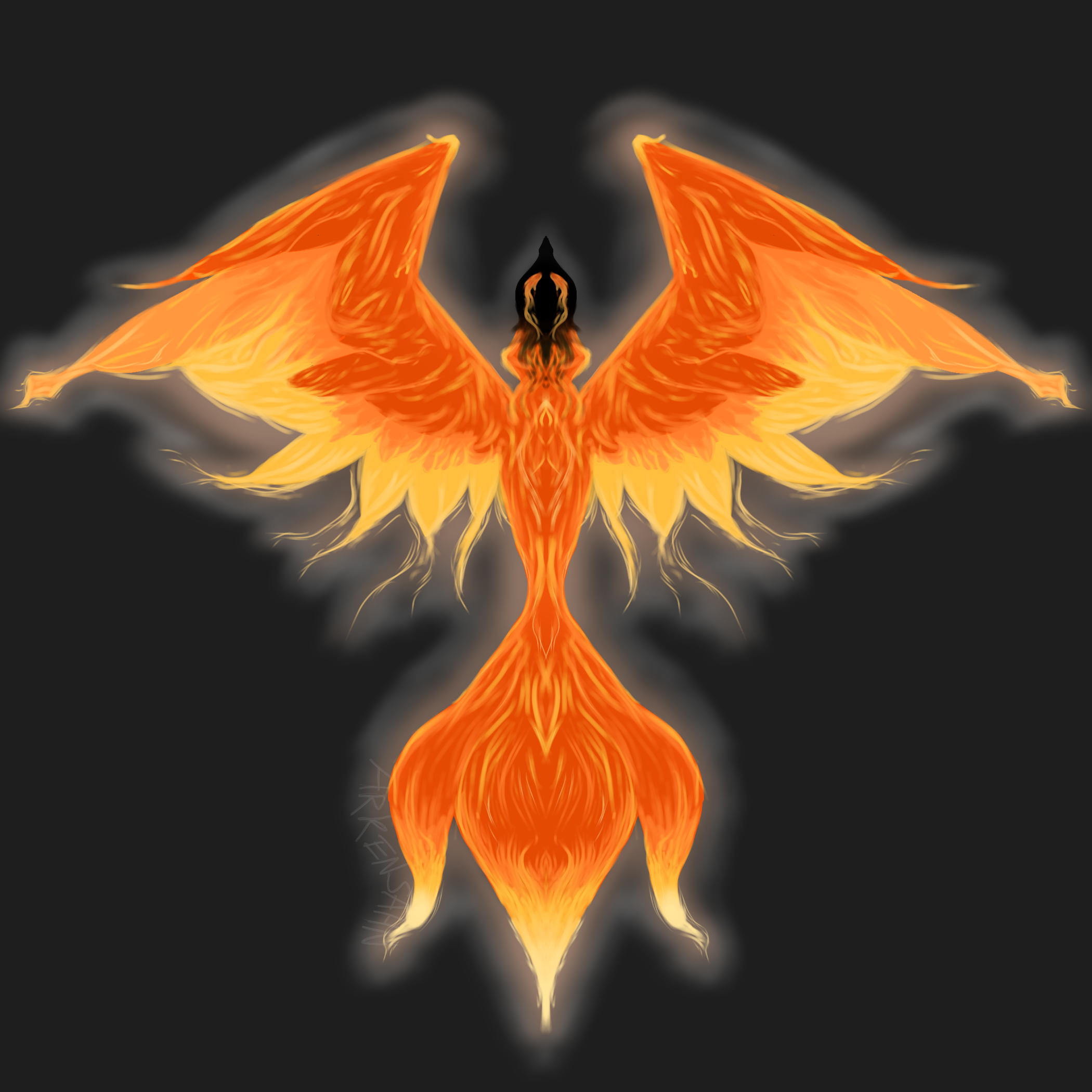 The Phoenix Of The Night - ibisPaint