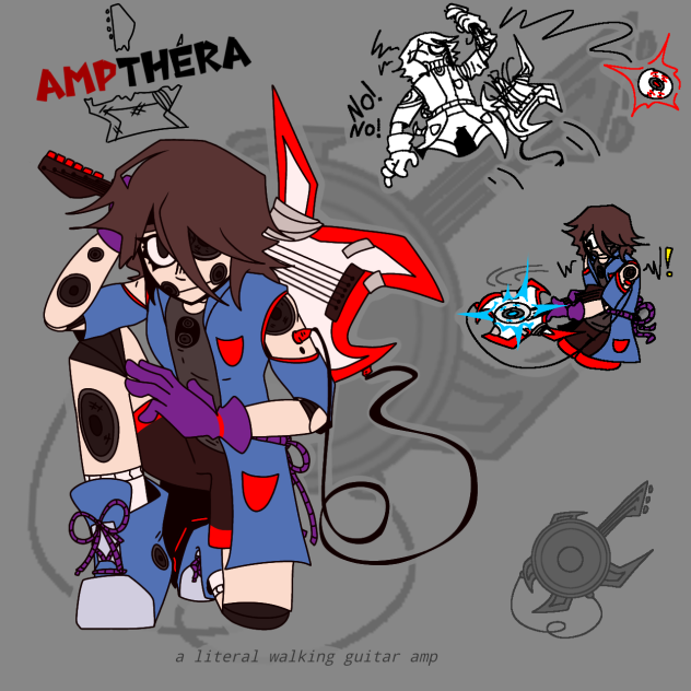 lethal league Blaze OC thing 💀