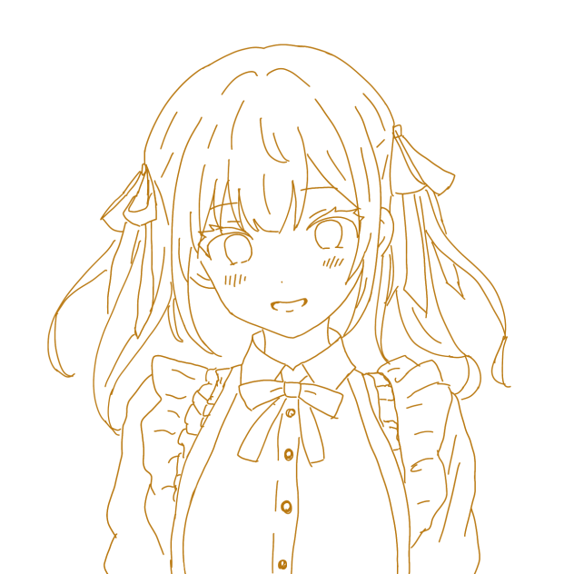 🎀　メイドさん　塗り絵　🎀