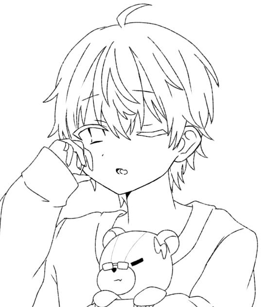 ioriさんとのコラボ用線画です!