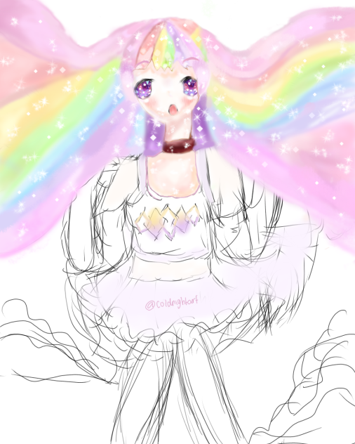rainbow hair