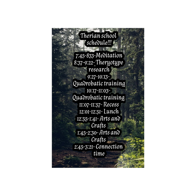 Therian Schedule!!