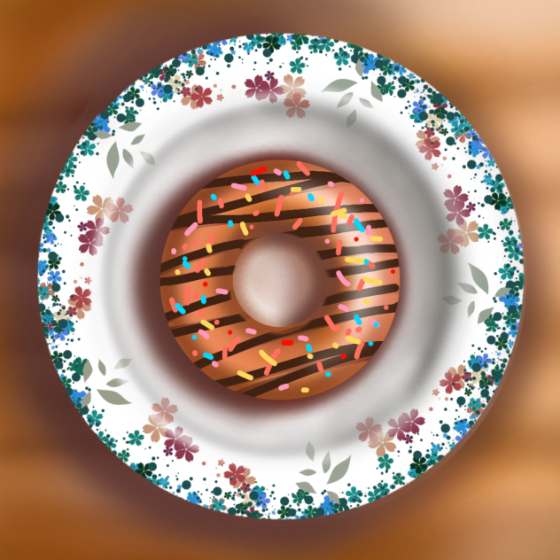 A lovely donut( by my lil sis)