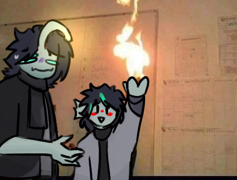 Sebastian and his son lol