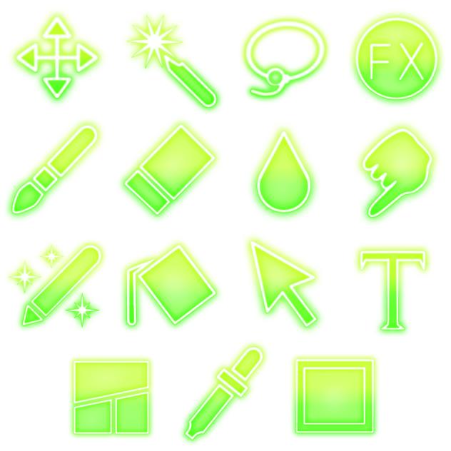 Ibis Paint tools neon signs 5b