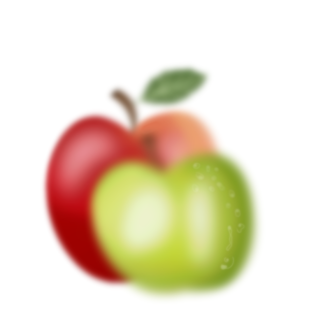 Apples with water droplets