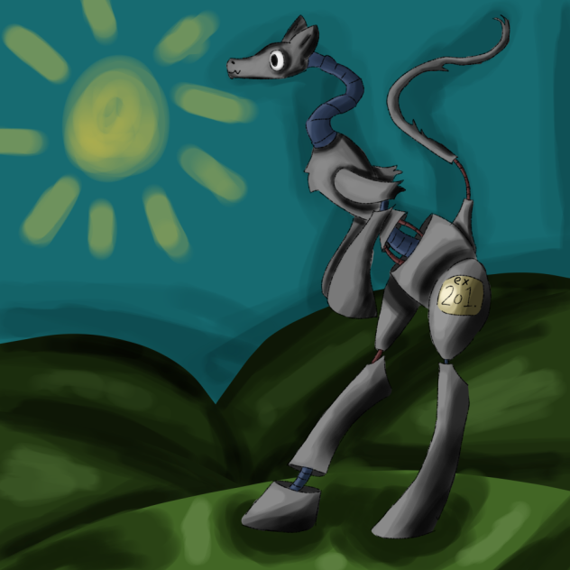 Giant robot horse