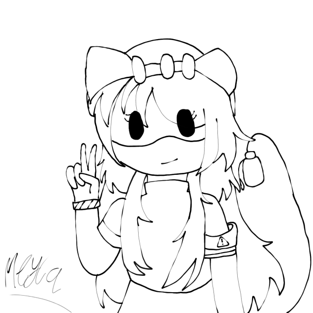 meyla! (lineart)