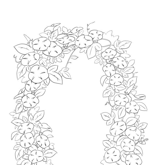 紫陽花のアーチ