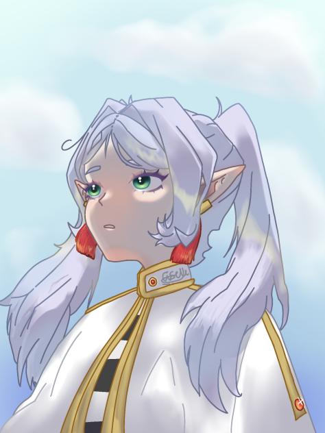 frieren isn't looking up to you