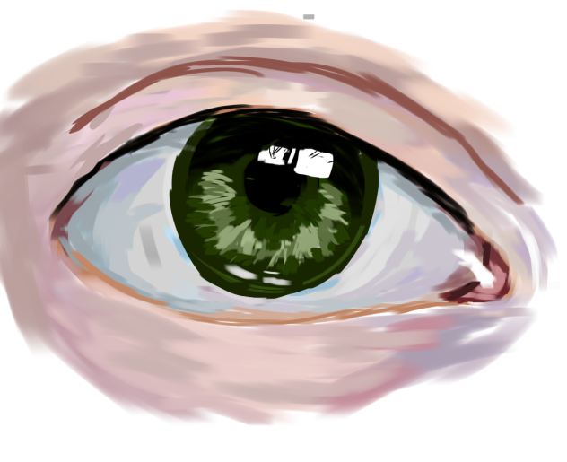 semi realism eye