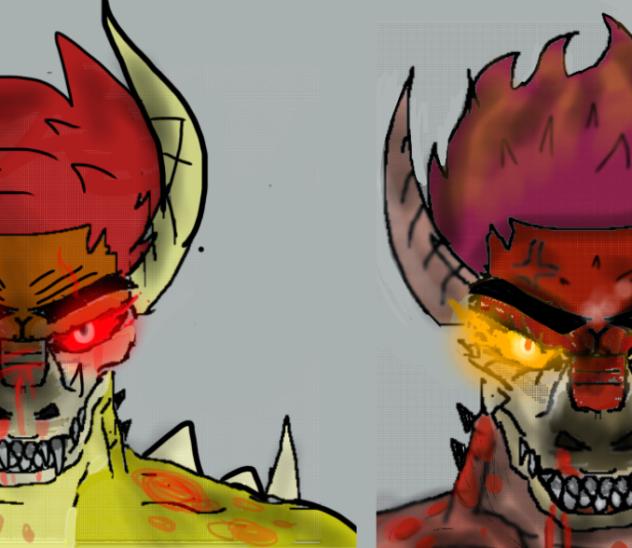 Blade and Chippy the opposite way