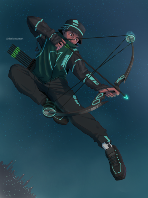 cyberpunk archer