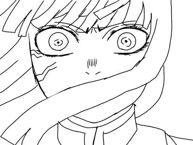 花の呼吸 終ノ型 彼岸朱眼 線画